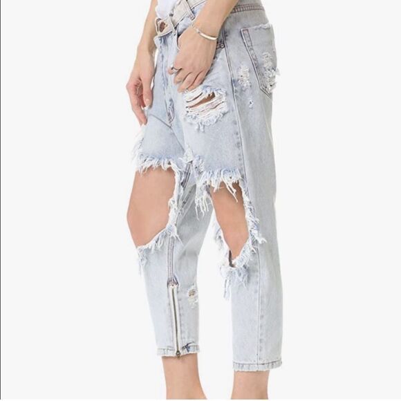One Teaspoon Distressed Capri Jeans Pants(Size 26) - Picture 2 of 8